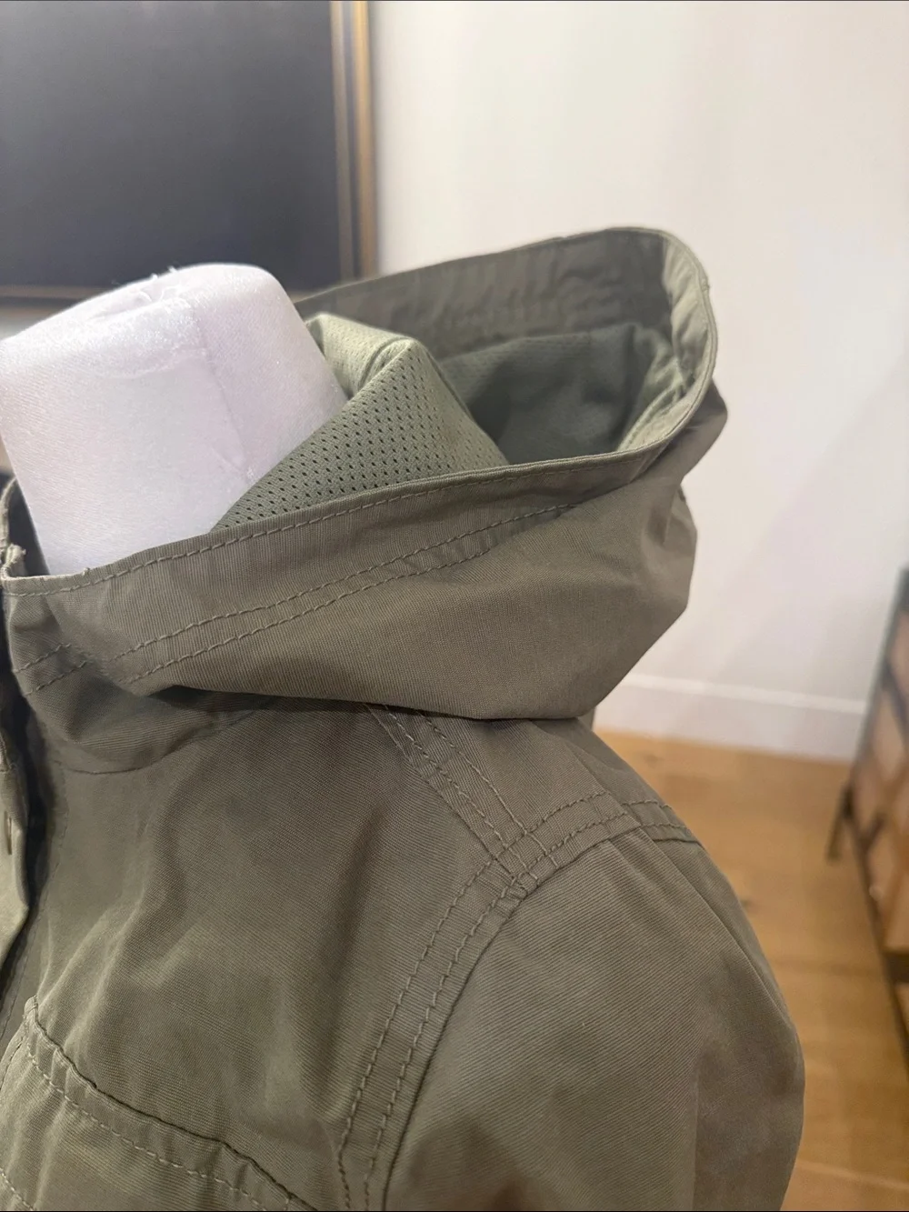 Girls Old Navy Olive Utility Hooded Jacket for Kids size L 10-12